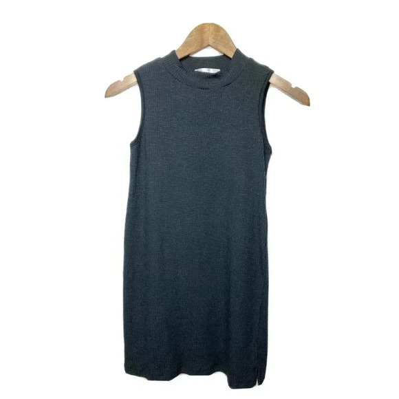 Cotton Emporium Knit Ribbed Tank Dress A-Line Black Girls Size Medium NWT - Picture 1 of 3